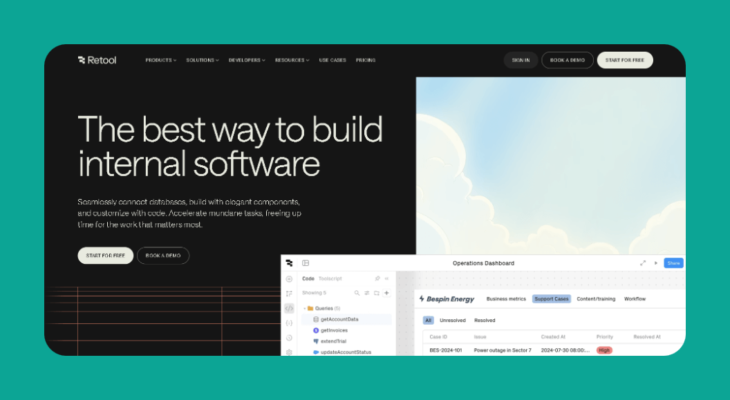 Retool interface