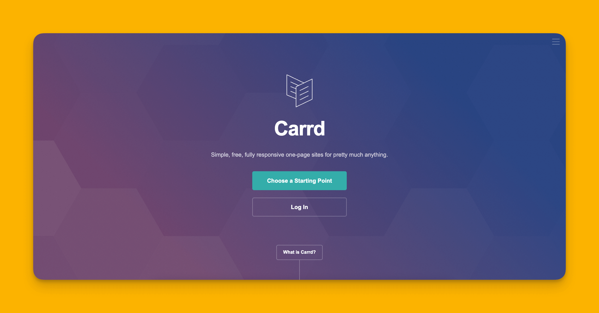 Carrd website builder interface