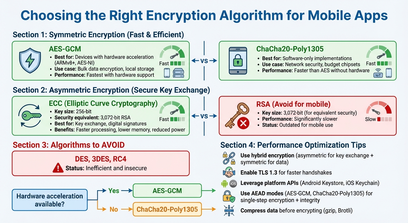Mobile Encryption Algorithm Performance Comparison Guide