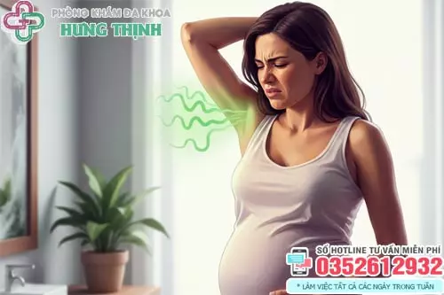 Hôi nách khi mang thai