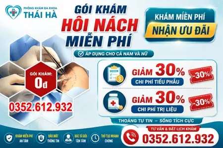 Khám hôi nách miễn phí