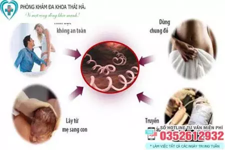 Bệnh giang mai lây qua những đường nào