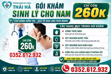 Gói khám sinh lý nam