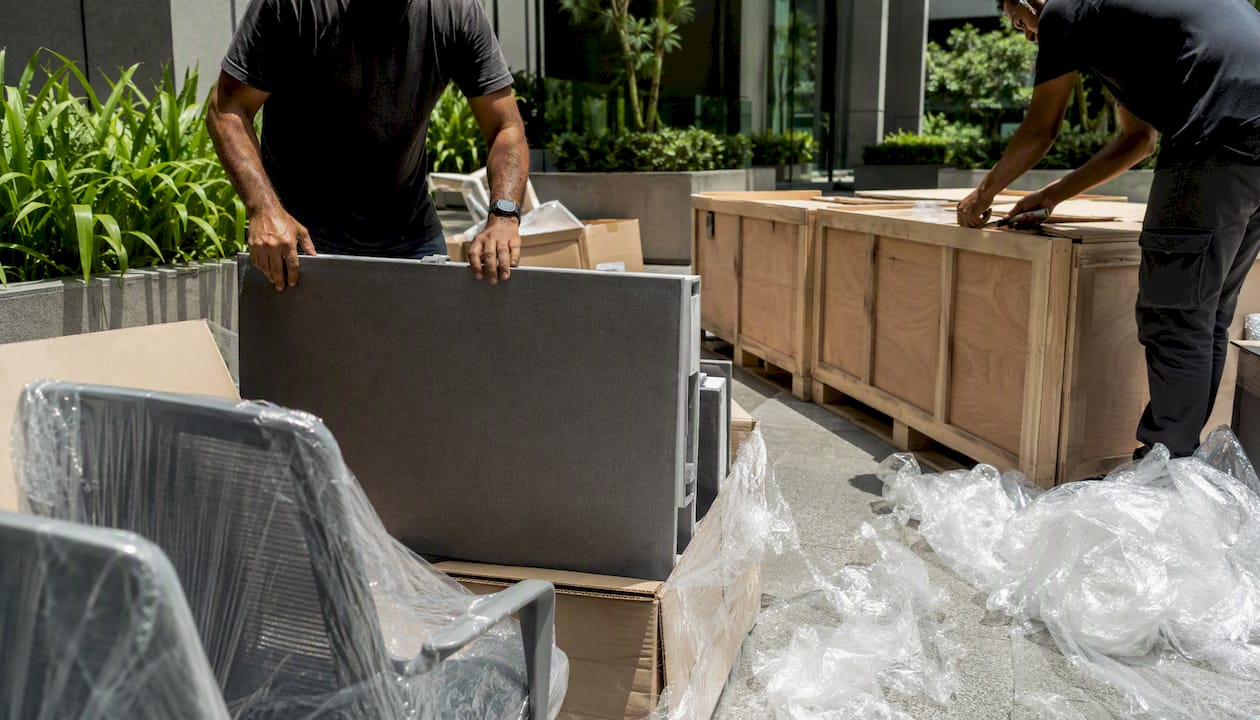 Office furniture logistics and installation coordination