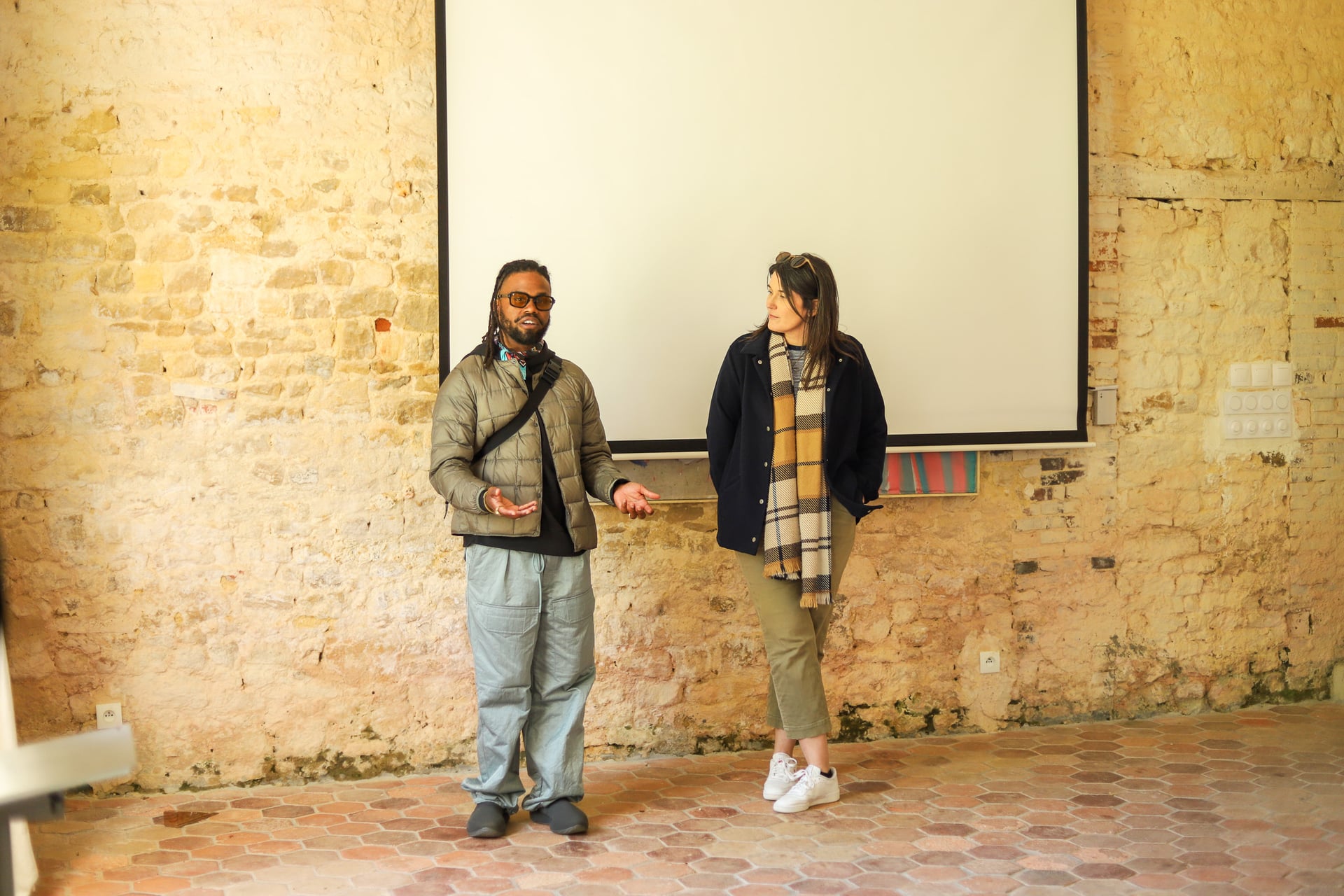Nate and Christina during the icebreaker at L'Orangerie