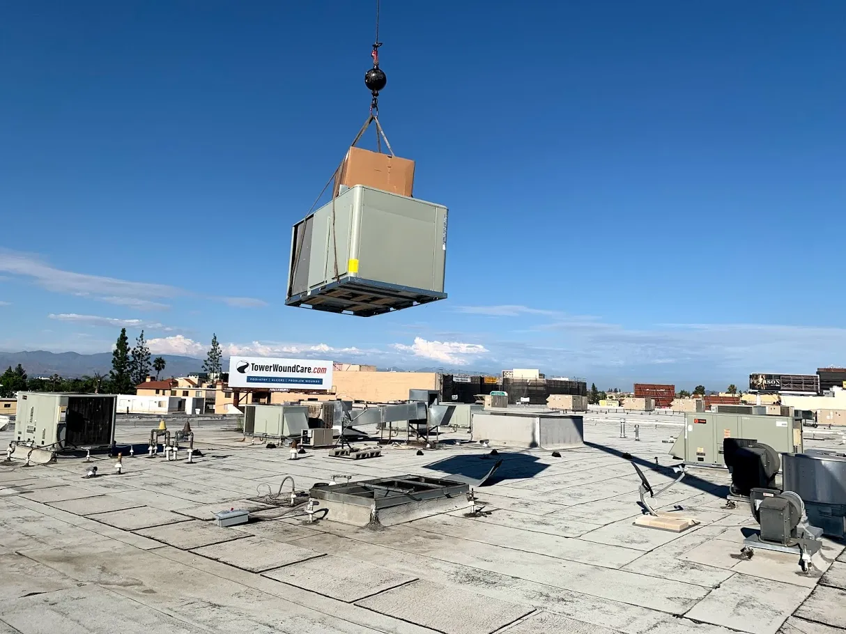 Commercial HVAC maintenance with 2 technicians