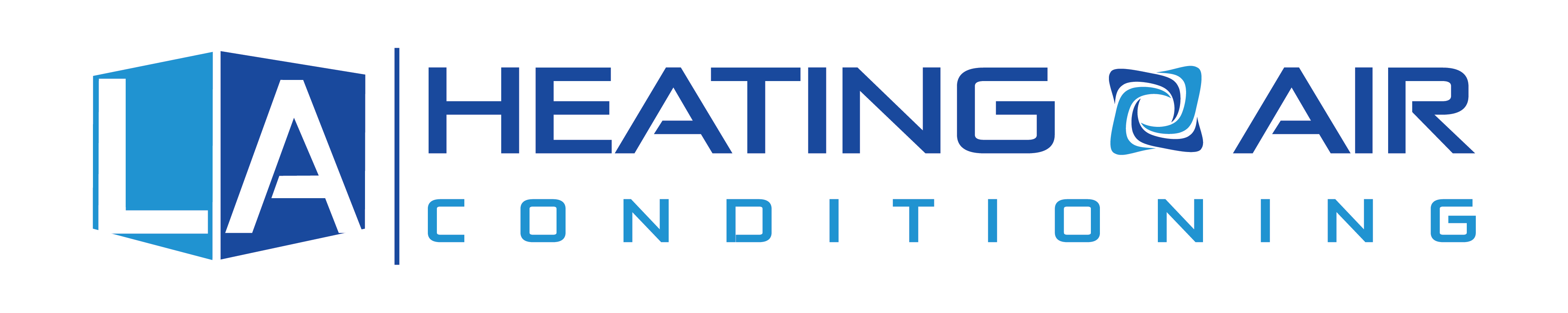 LA Heating and Air Conditioning Logo