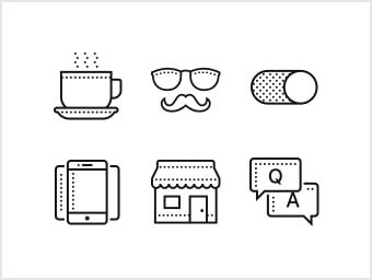 Six icons