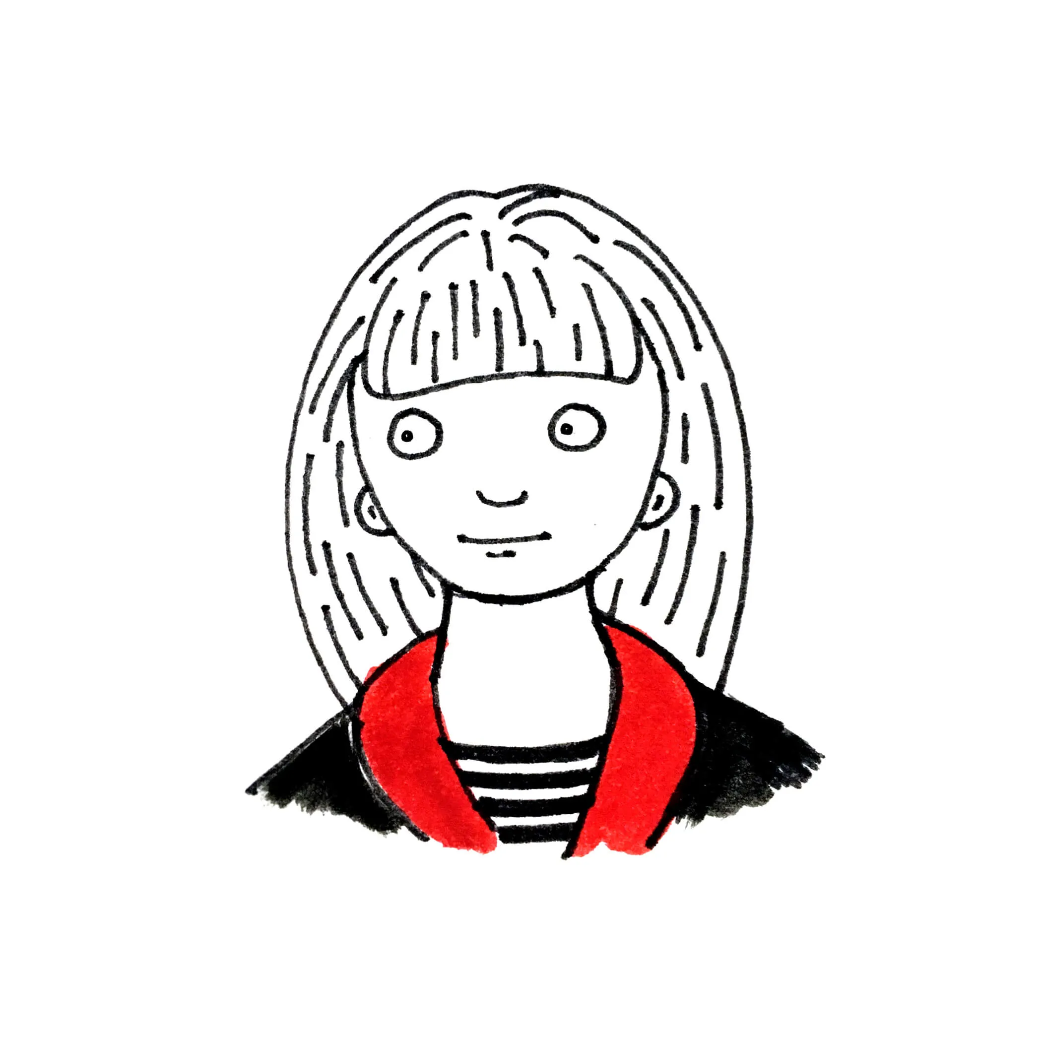 Drawing of Heidi Schuman