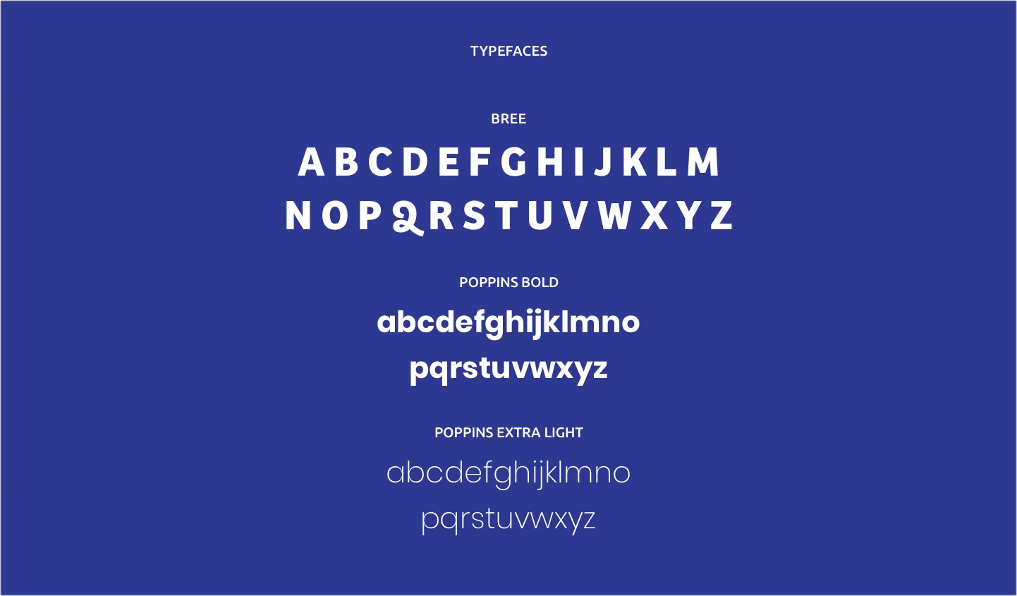 Typefaces sample