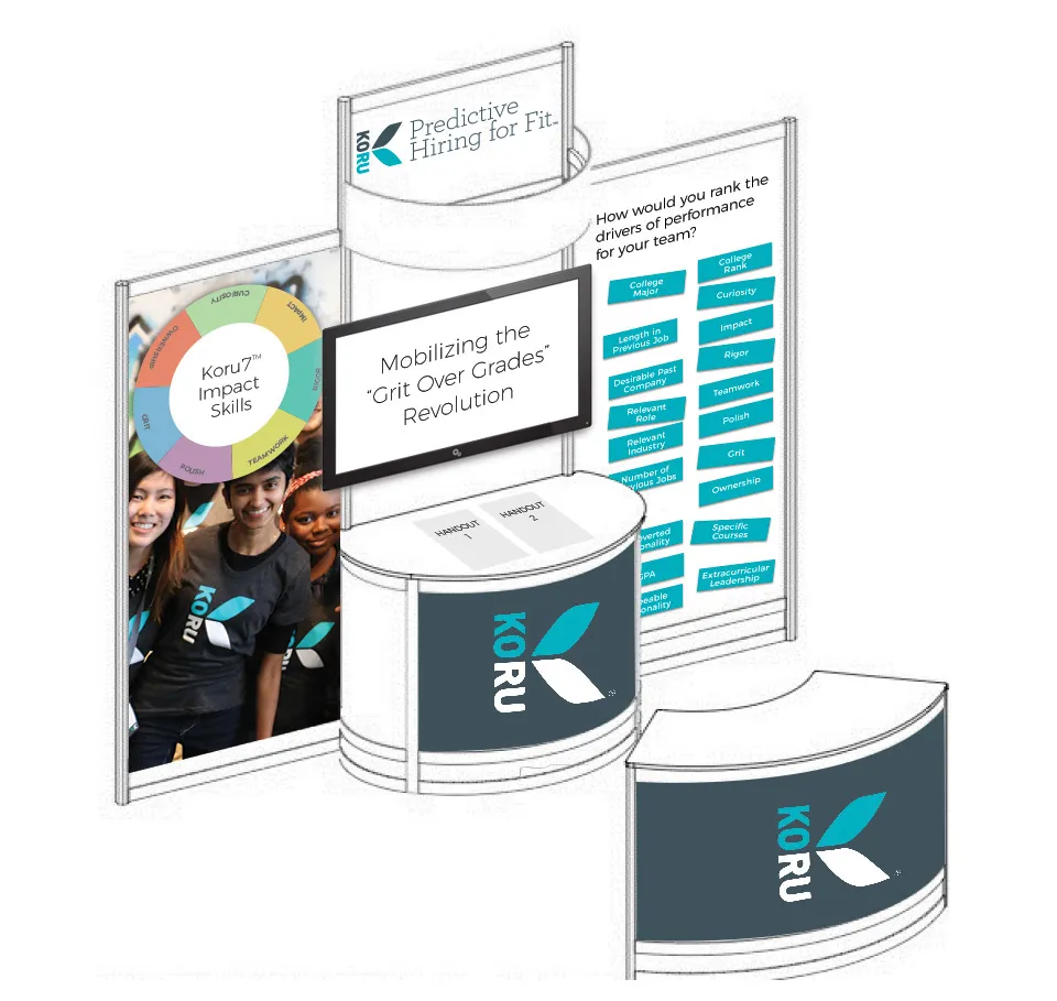 Koru convention booth