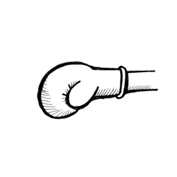 Boxing gloves drawing