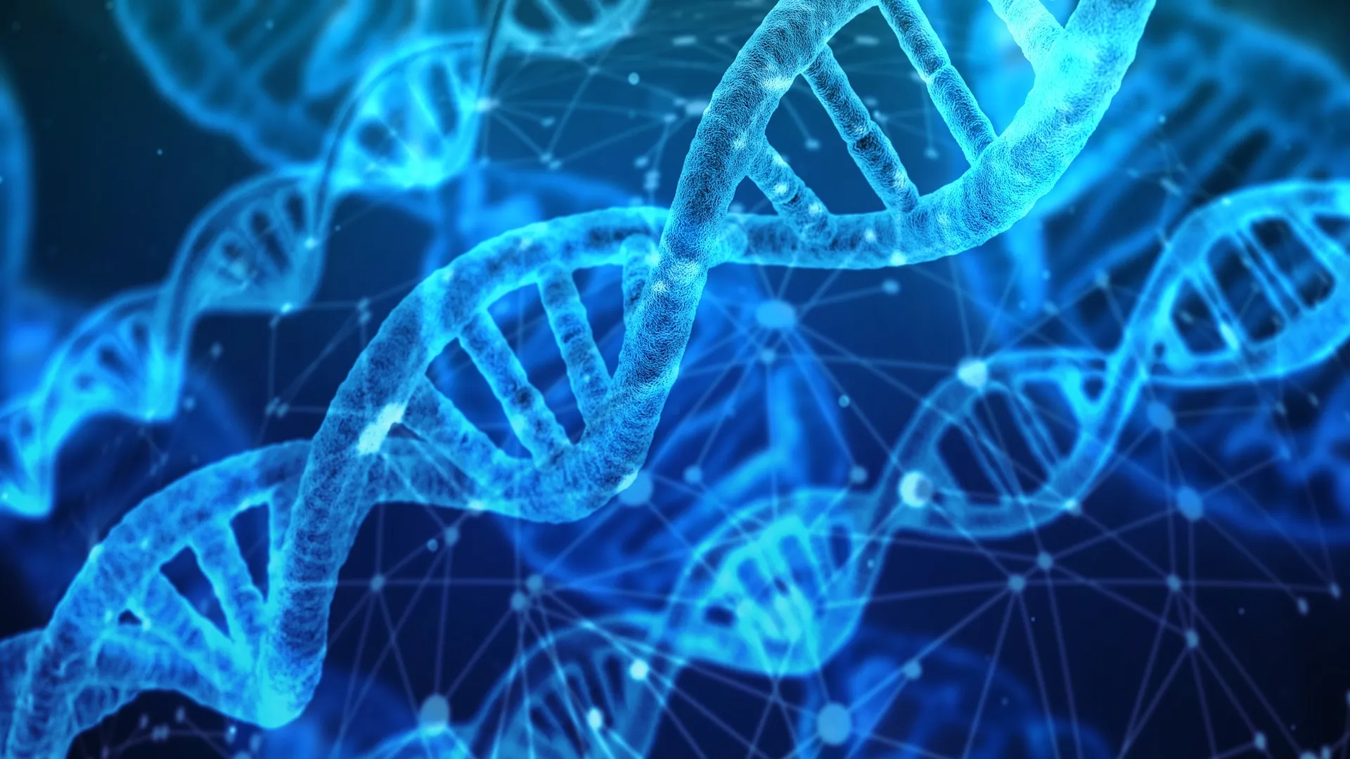 Grafisk återgivning av DNA-kedjor