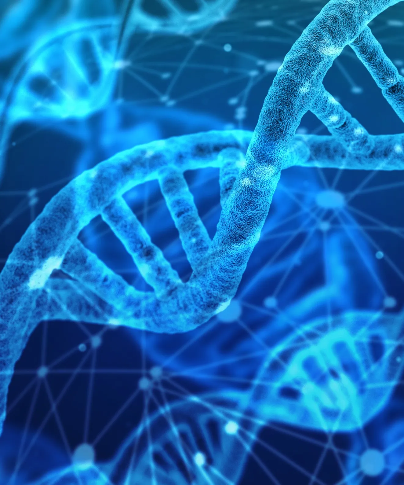 Grafisk återgivning av DNA-kedjor