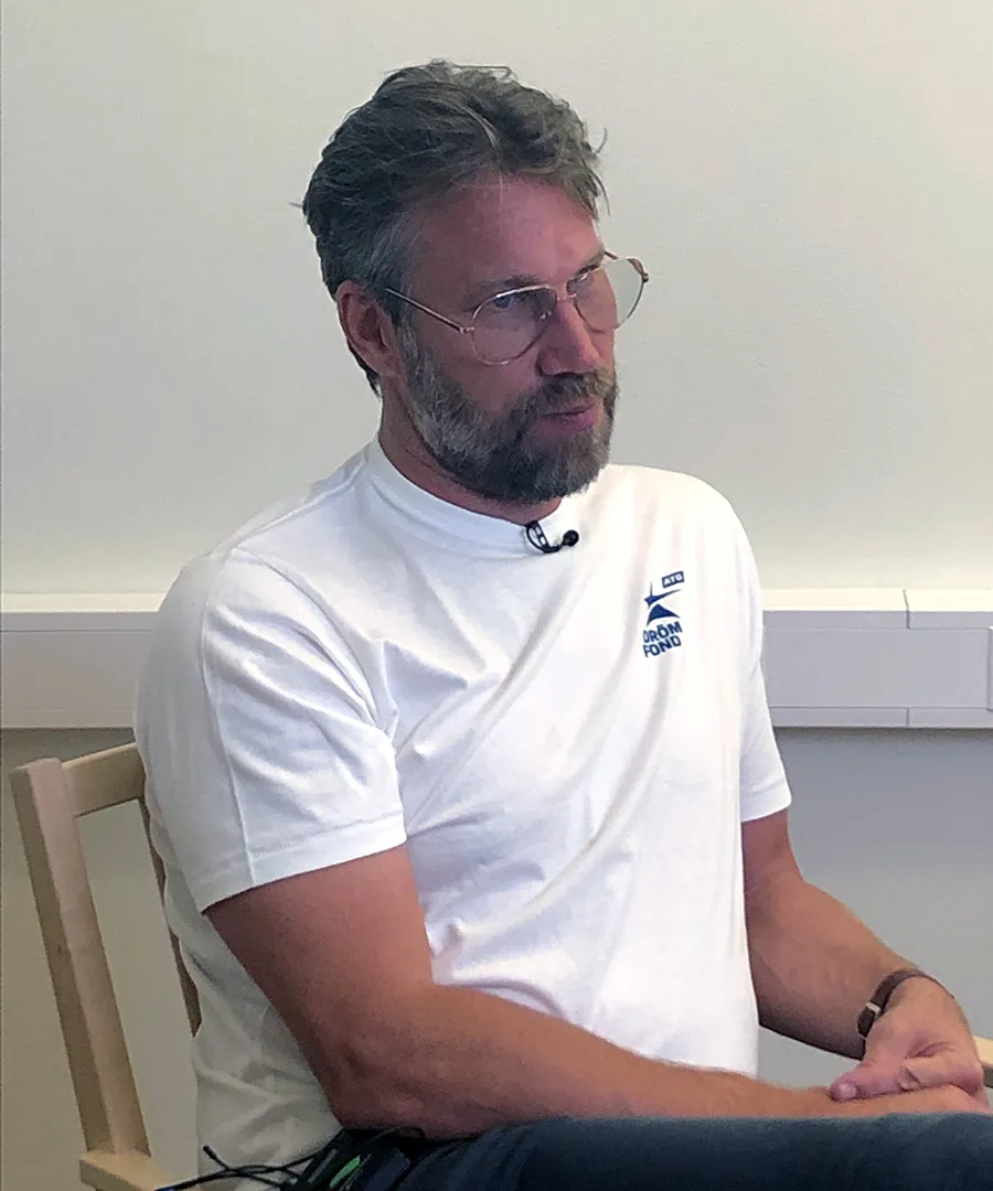 Peter "Foppa" Forsberg, ambassadör för ATG Drömfond