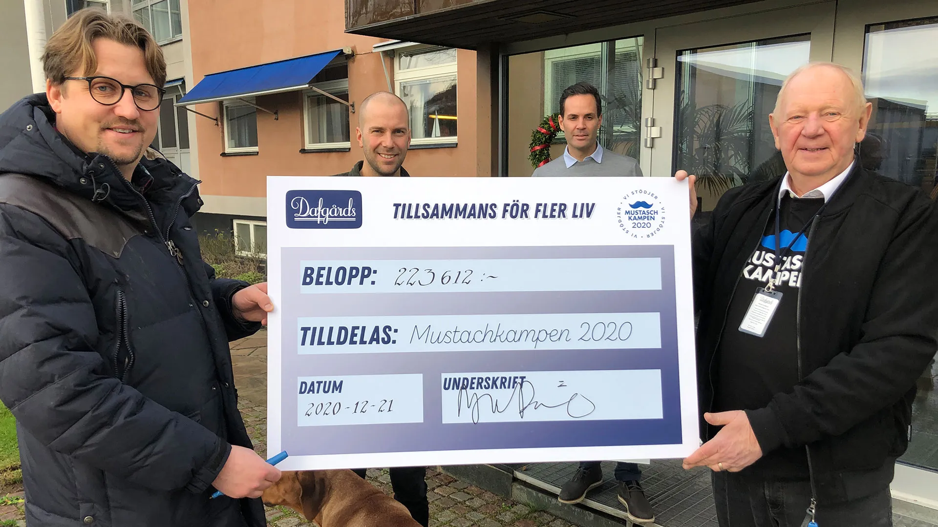 Vi är så otroligt tacksamma och glada för det fantastiska bidraget som en av våra huvudsponsorer, Dafgårds, skänkte i december 2020!