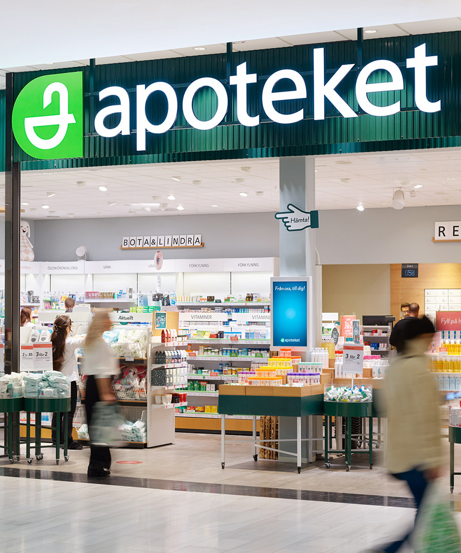 Illustrerande bild från ett apotek