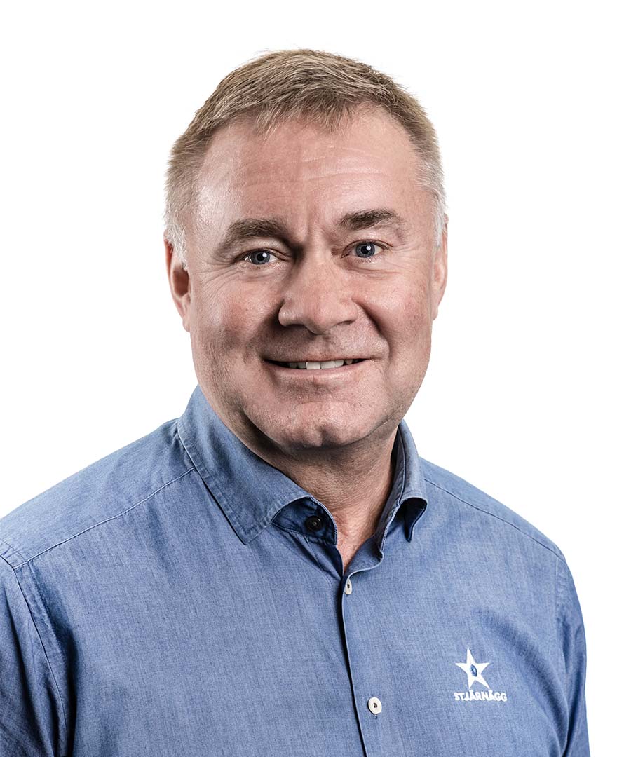 Porträttbild på Håkan Burlin, vd för Stjärnägg