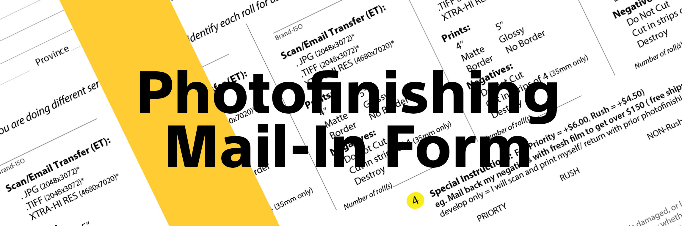 Photofinishing Mail in Form July 2025