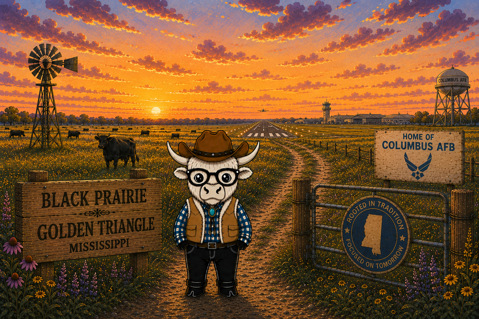 Benji in the Golden Triangle — Black Prairie country of east Mississippi