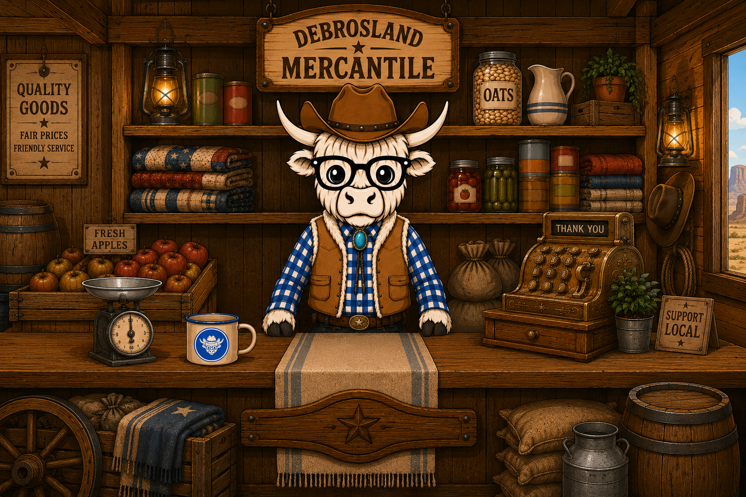 Benji the Highland cow, Debrosland brand ambassador