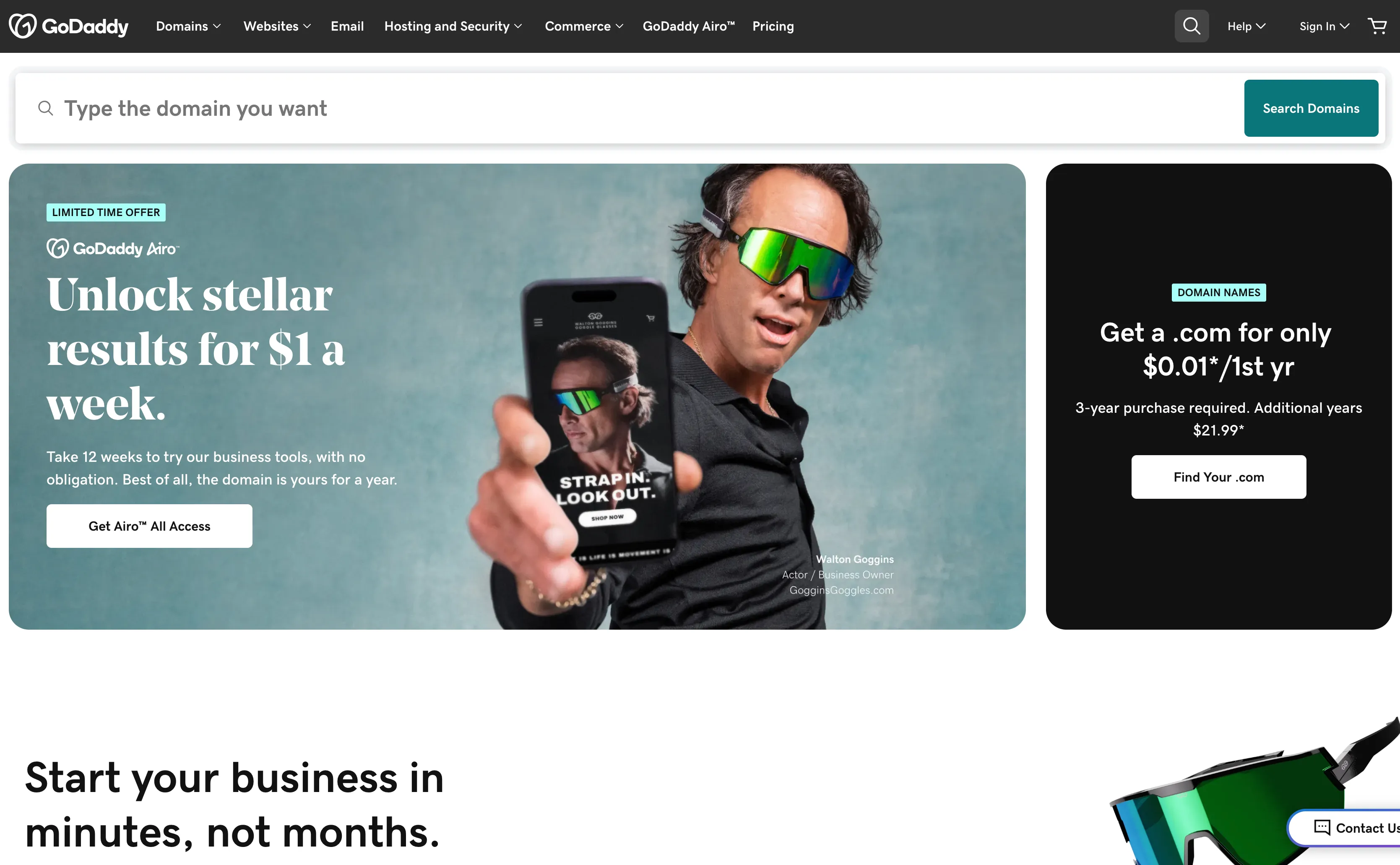 Hobby Game and Table Top Creators should sign of for a GoDaddy