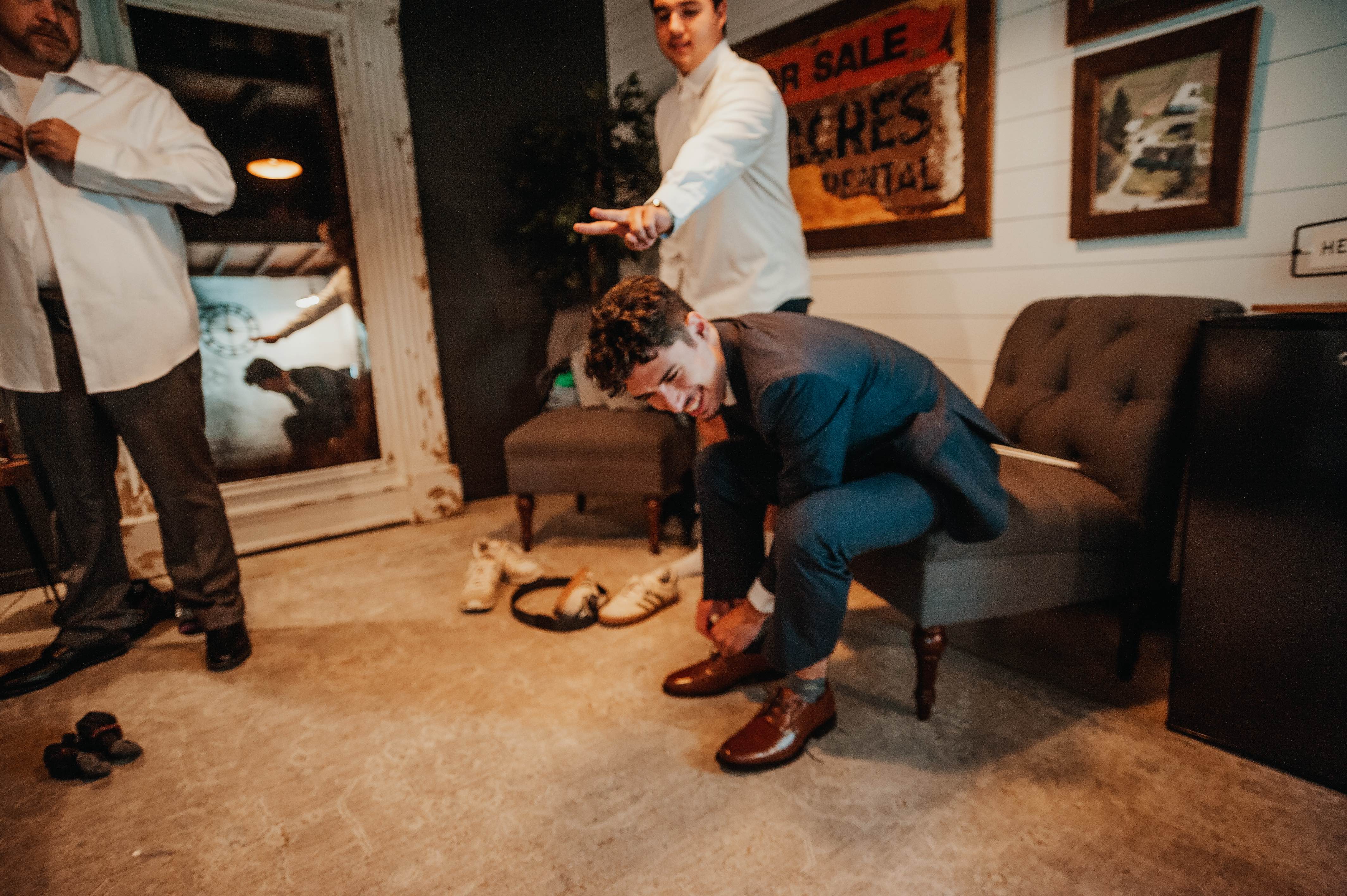 groom getting ready