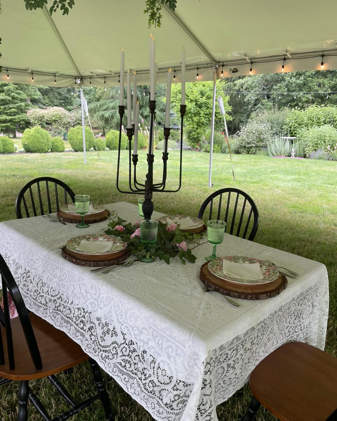 table set outside