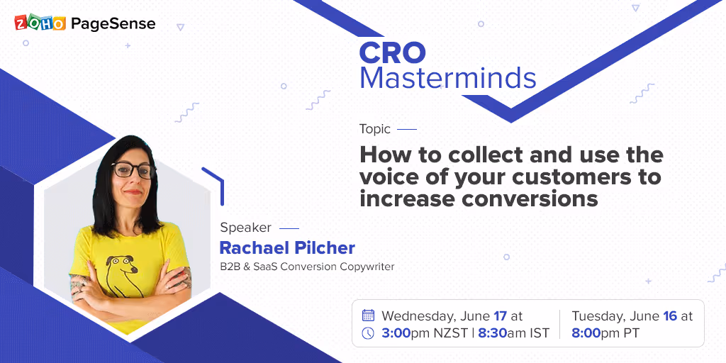 Zoho PageSense Webinar 