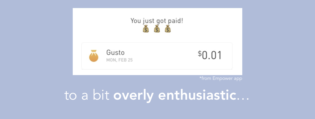 You just got paid! $0.01 - Empowr