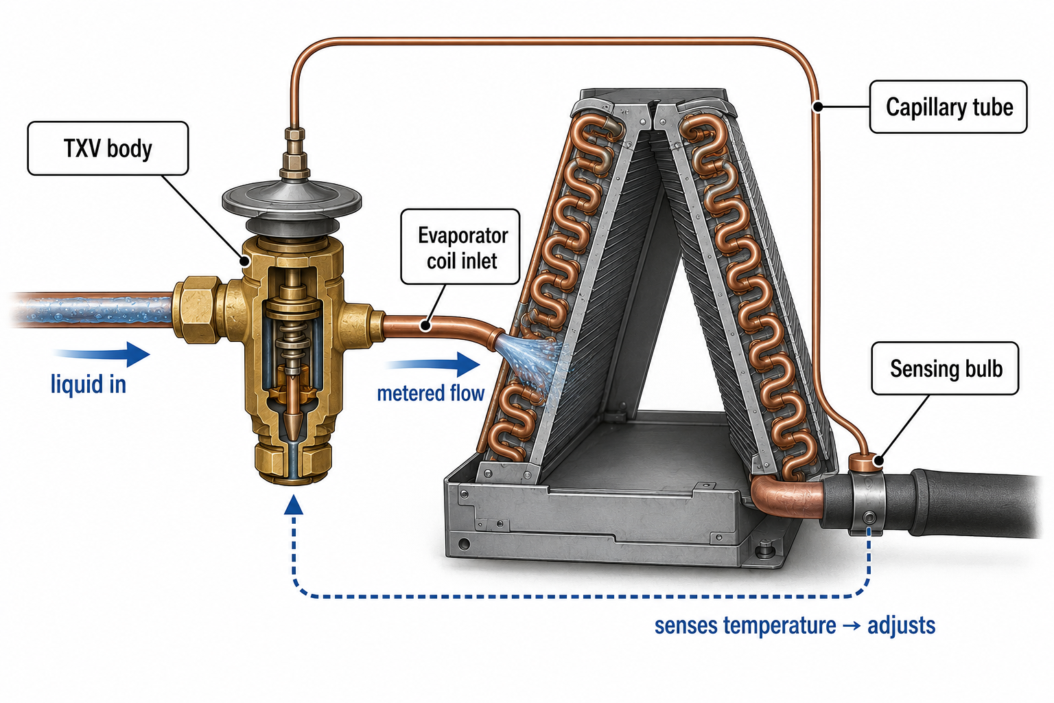 How a HVAC TXV work