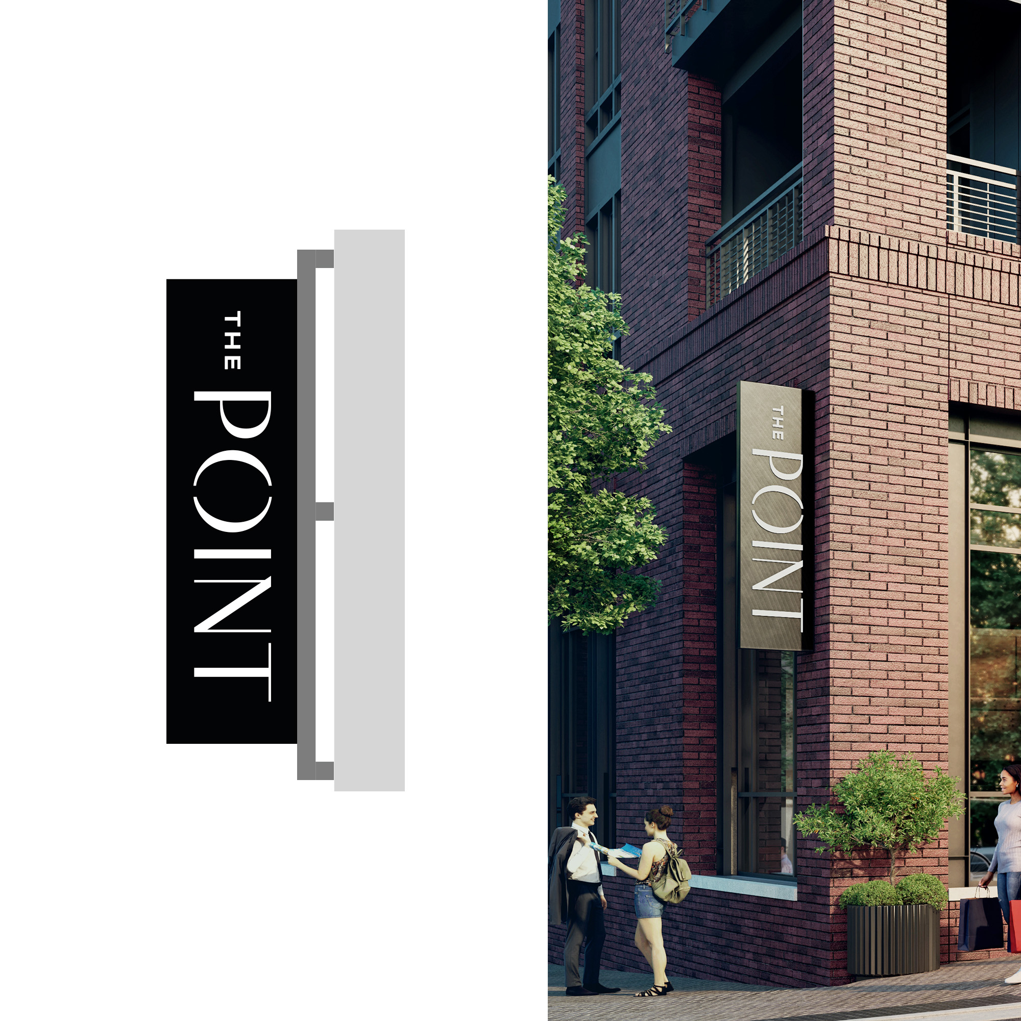 The Point blade sign design