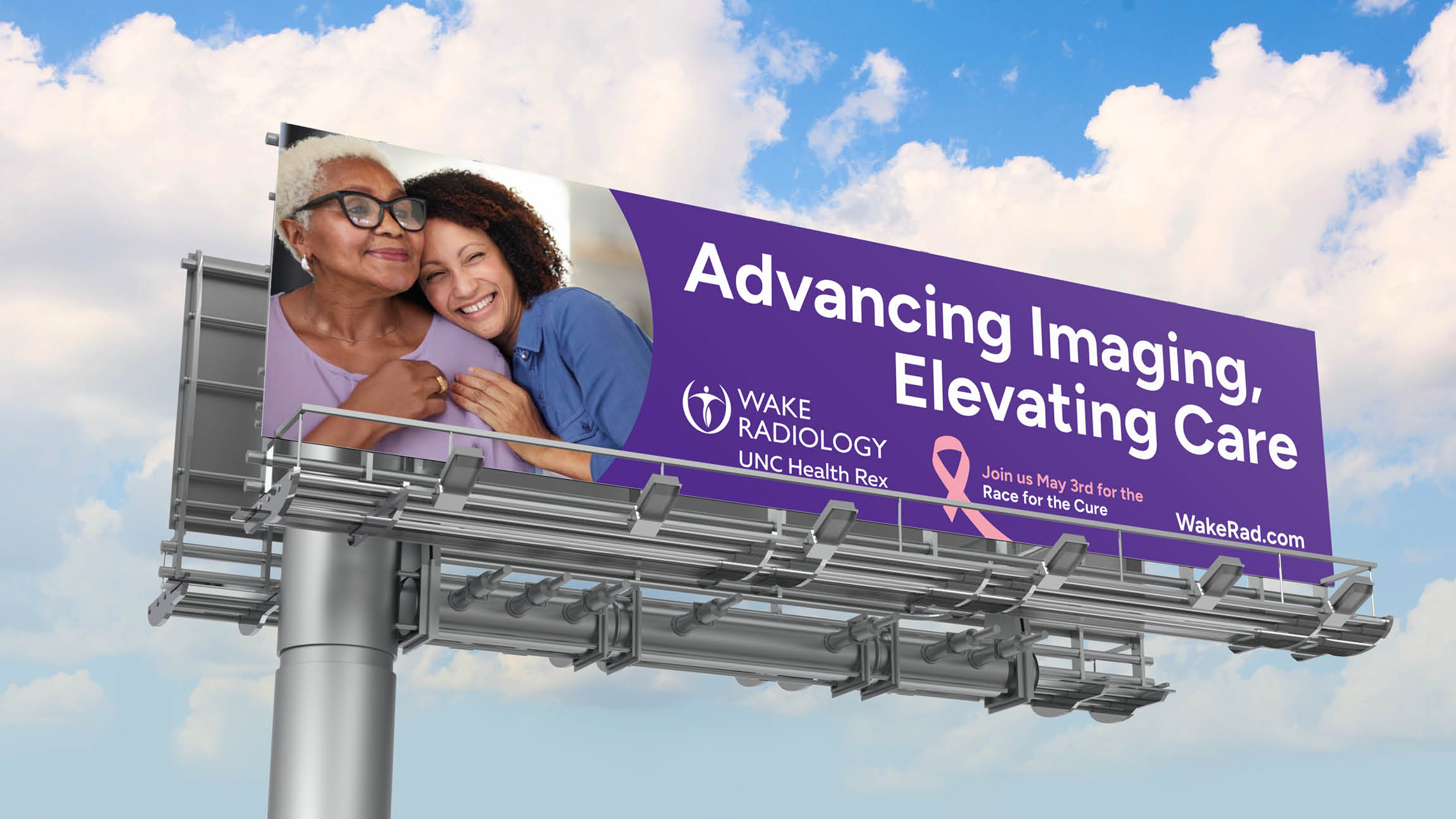 Wake Radiology Komen Race for the Cure billboard design