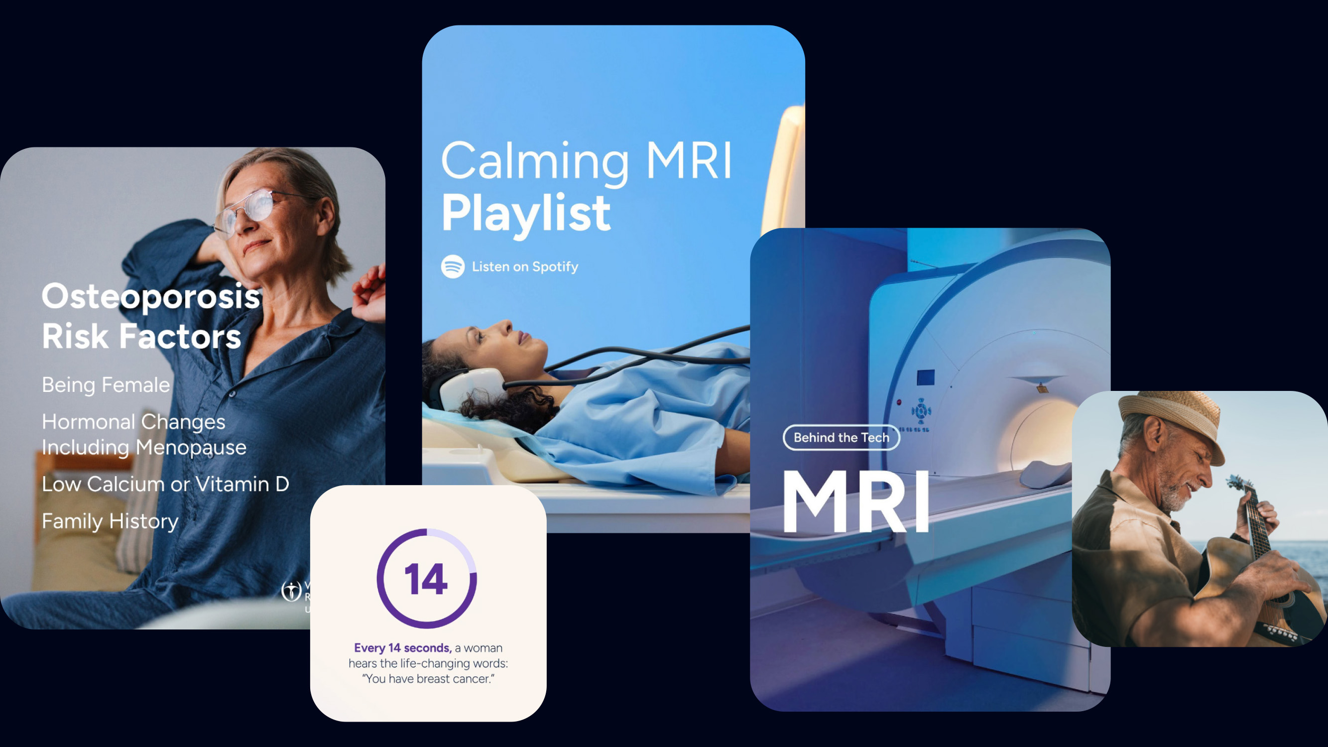 A collection of digital designs for Wake Radiology
