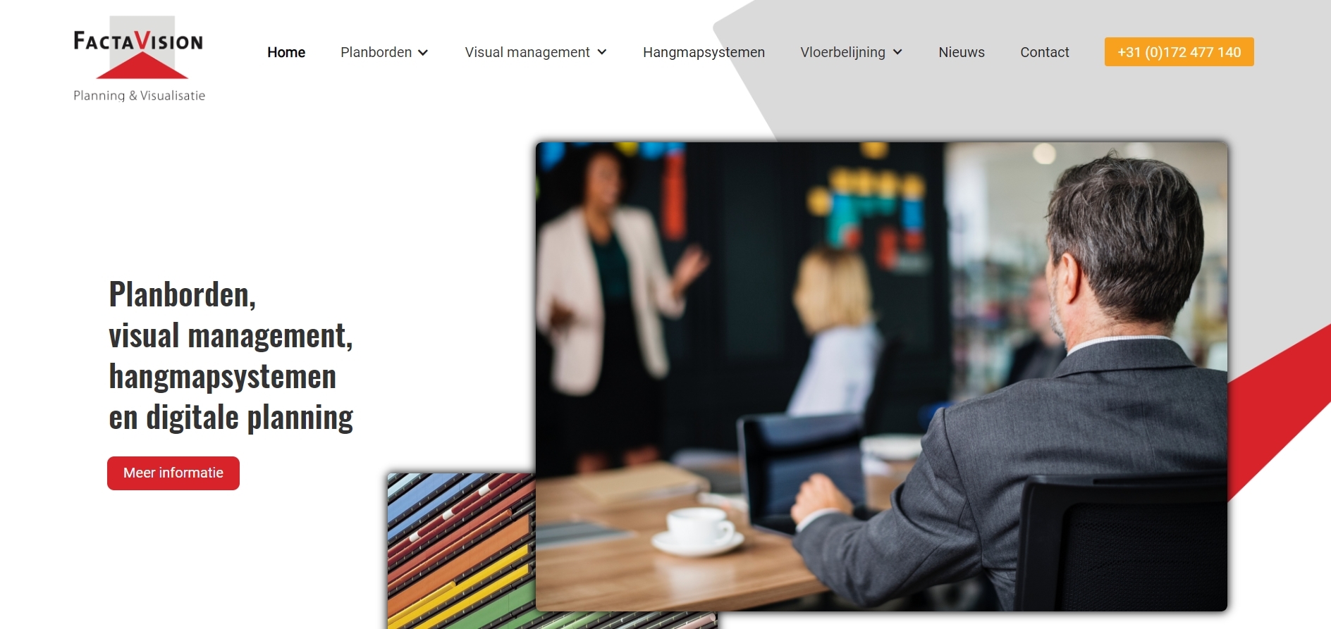 De afbeelding waarop het eindresultaat goed te zien is. Facta vision Alphen aan den Rijn.