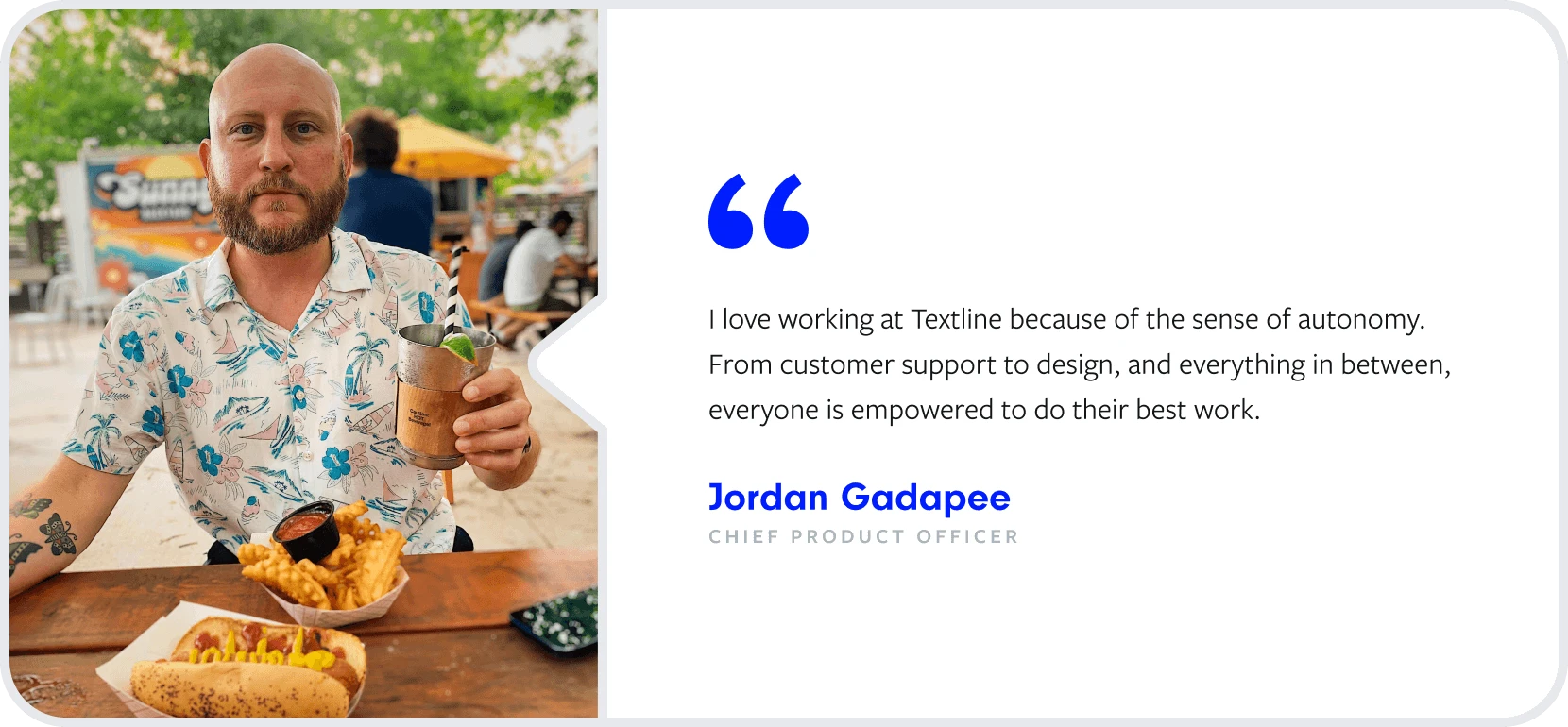 Chief product officer Jordan Gadapee