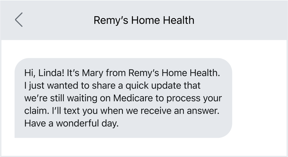 Billing and collections can be made easier with texting.