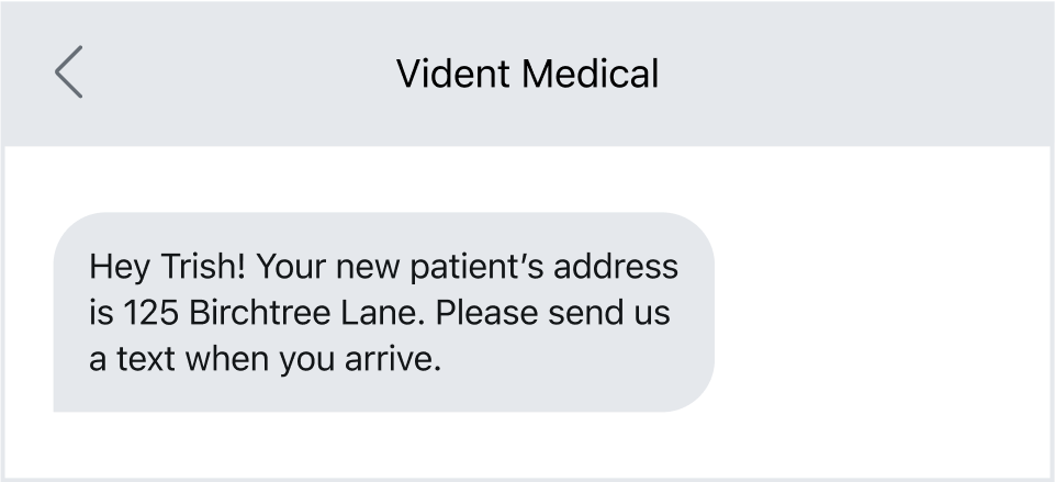 Using texting as a way to keep workers informed. 
