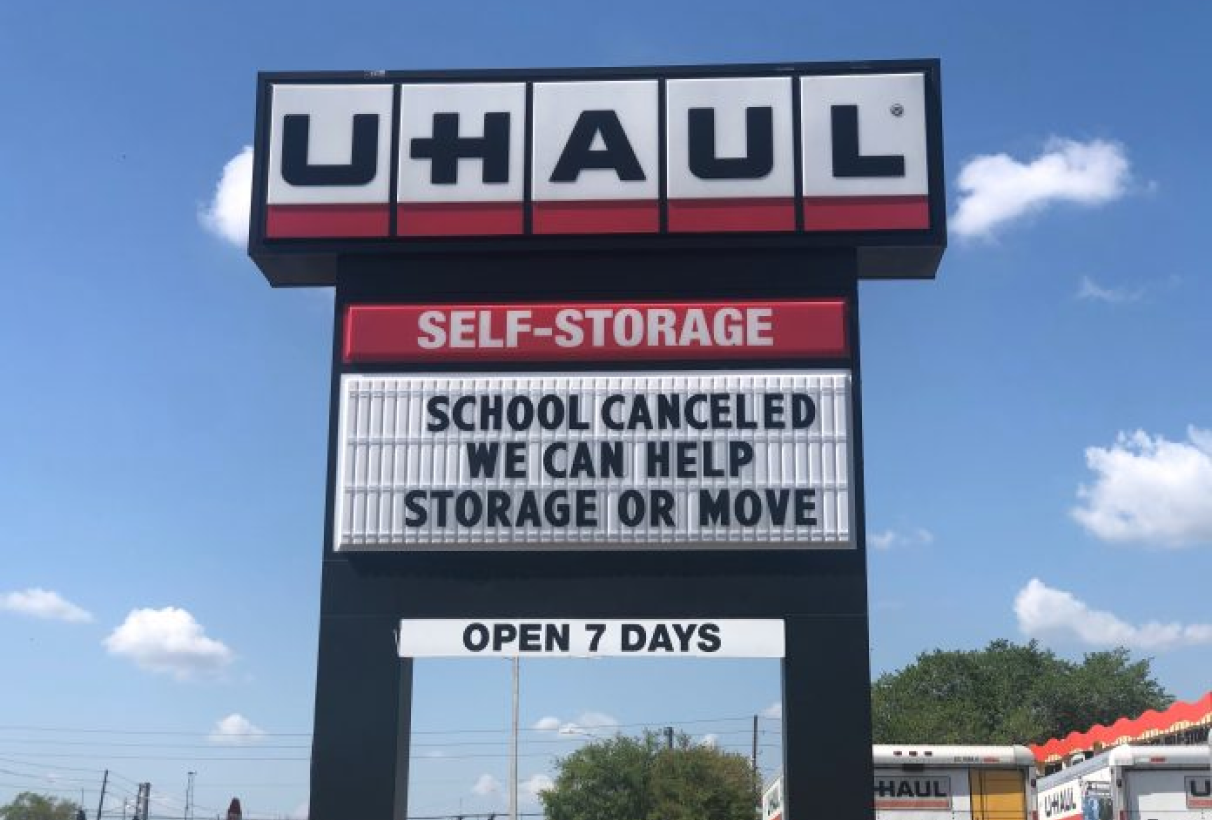 U-Haul billboard
