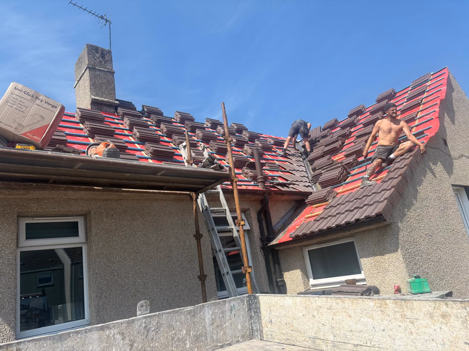 New Carden Roofing Lime Pointing
