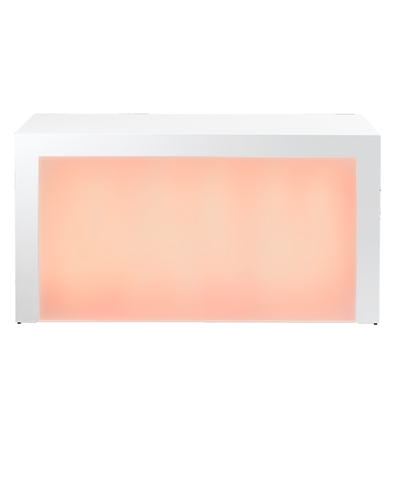 Witte counter met LED voorpaneel