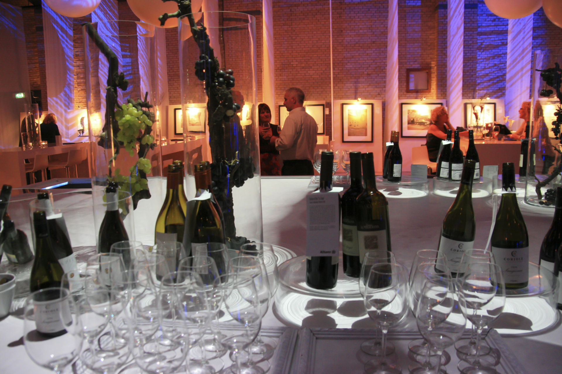 Allianz Kunstpremière — detailfoto decoratie en styling voor kunstpremière gala door Delight Eventdesign