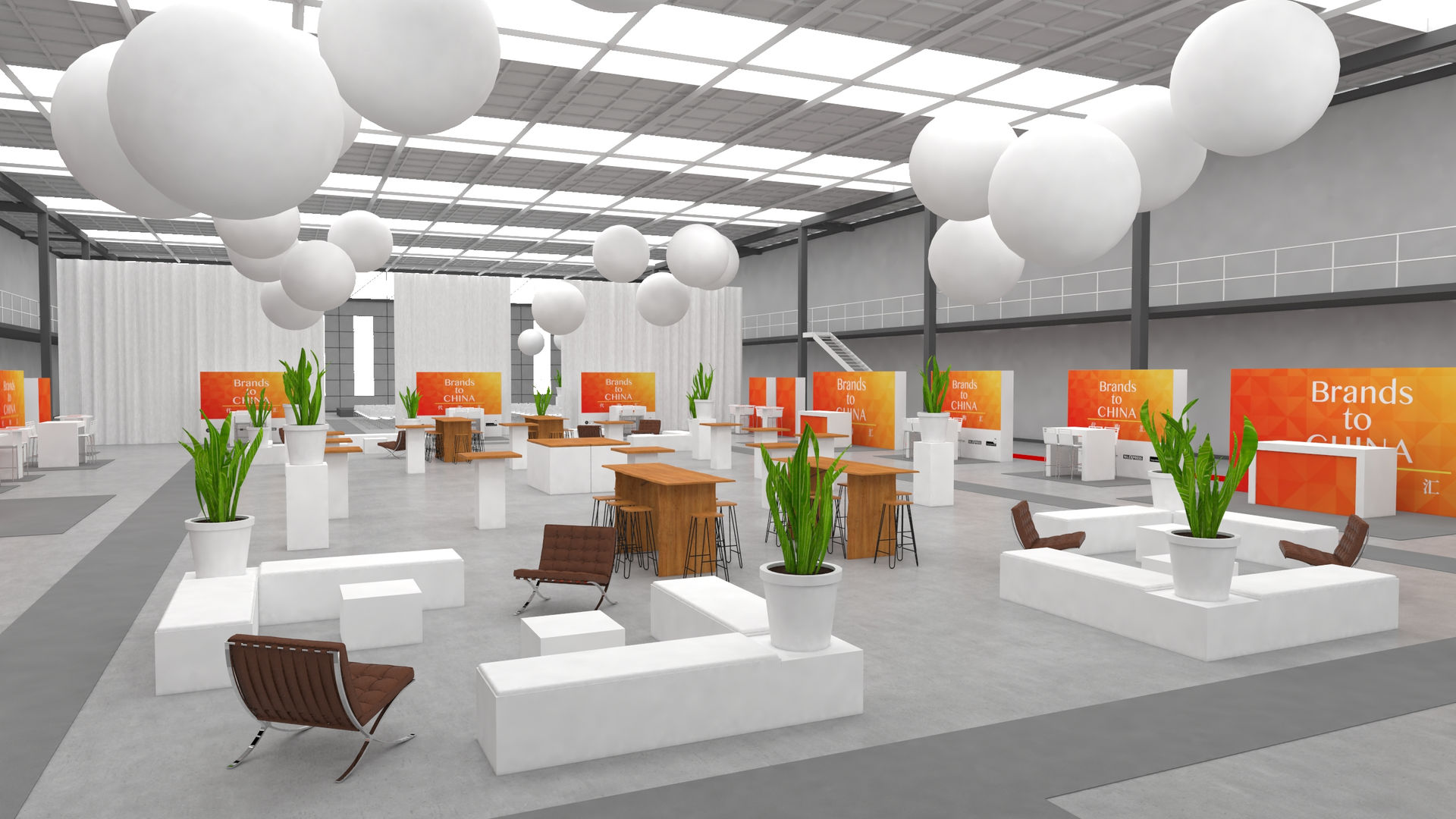 3D Visualisatie — driedimensionaal ontwerp grote evenementenhal voor Fokkerloods door Delight Eventdesign