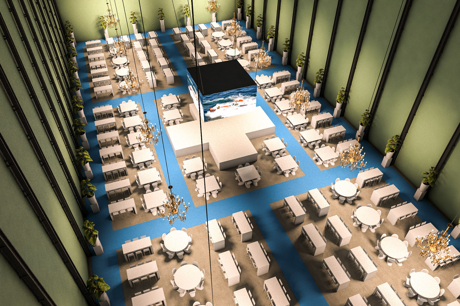 3D Visualisatie — computerrendervisualisatie eventinrichting voor offerte of planning door Delight Eventdesign
