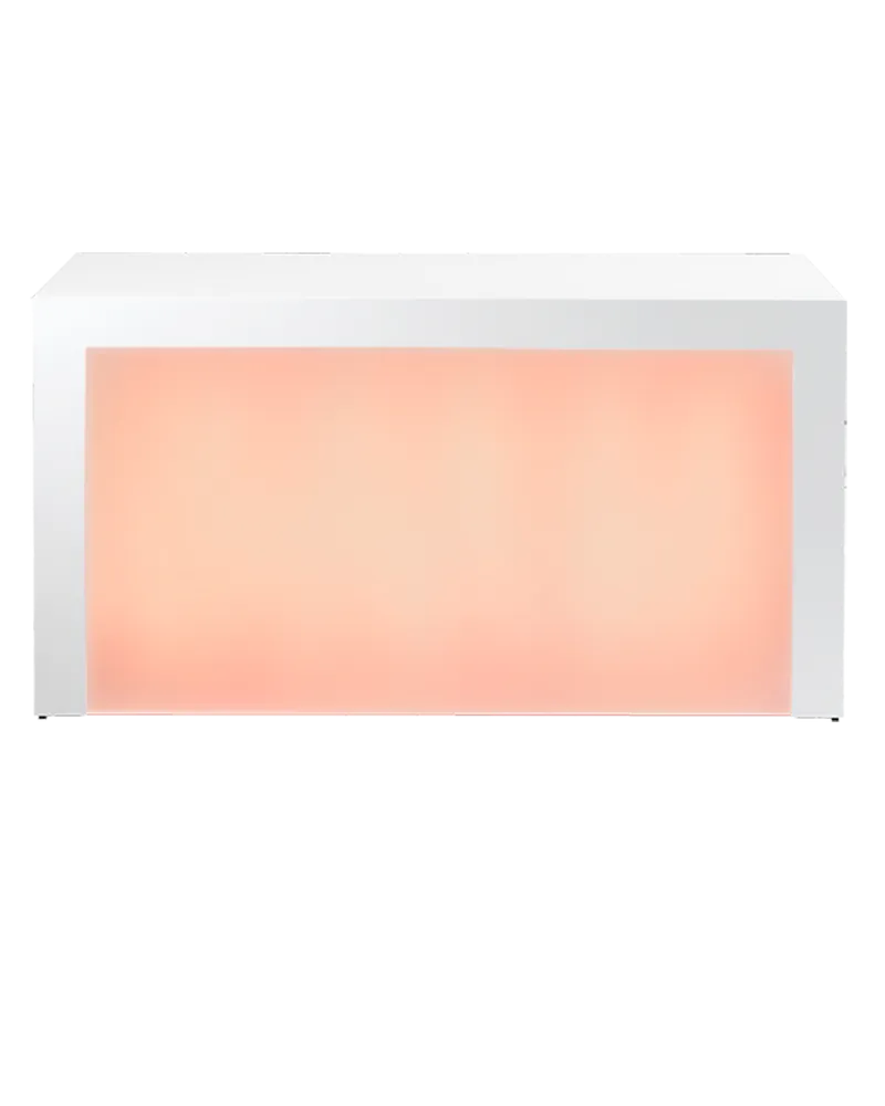 Witte counter met LED voorpaneel