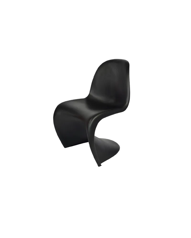 S-chair zwart