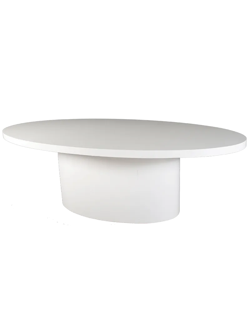 Ovalen tafel