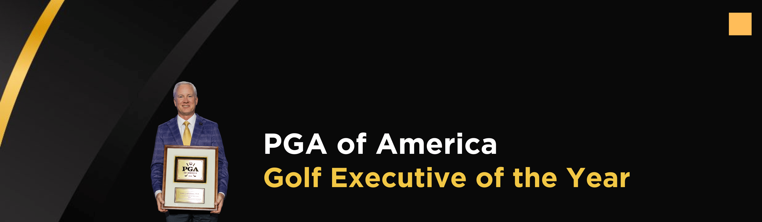 PGA of America Honors Tony LaFrenere as Golf Executive of the Year