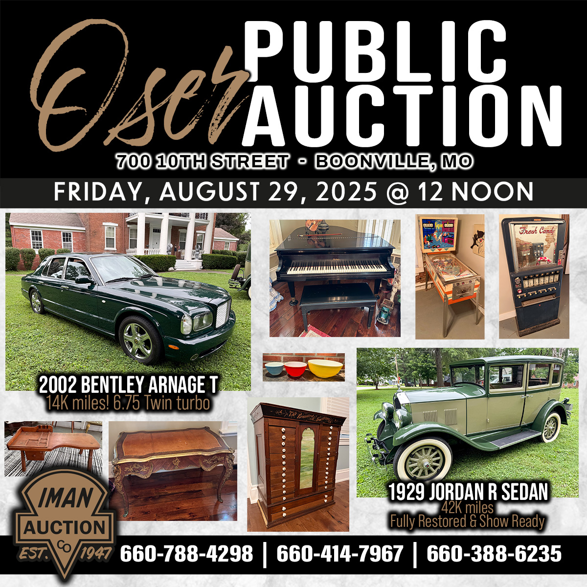 OSER PUBLIC AUCTION