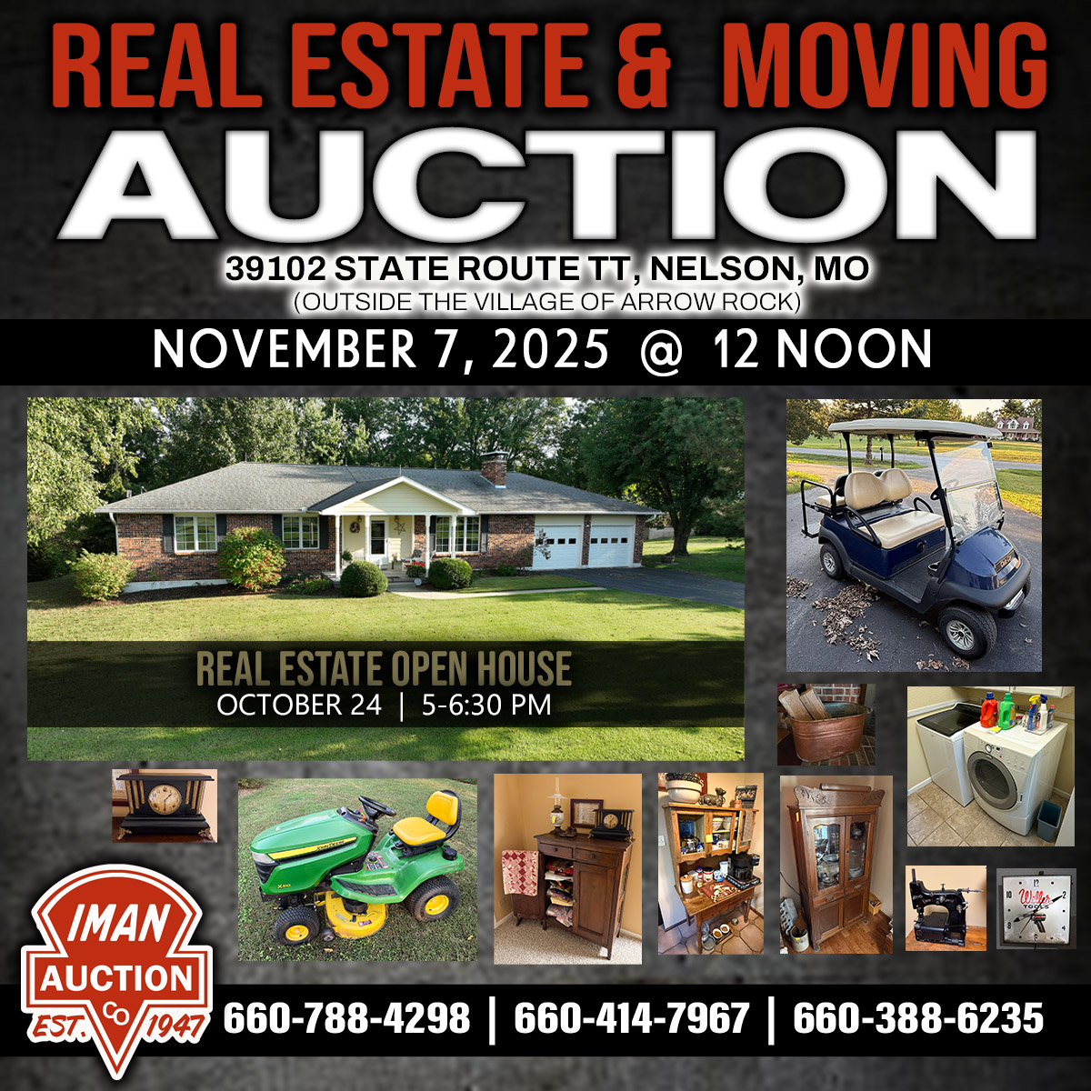 REAL ESTATE & MOVING AUCTION